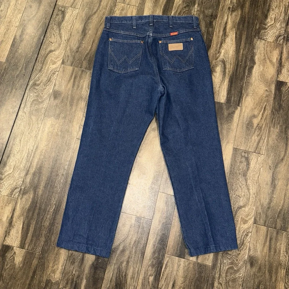 Wrangler Women's Cowboy Cut Original‎ Fit Blue Denim Jeans 14MWZG Size 15x32